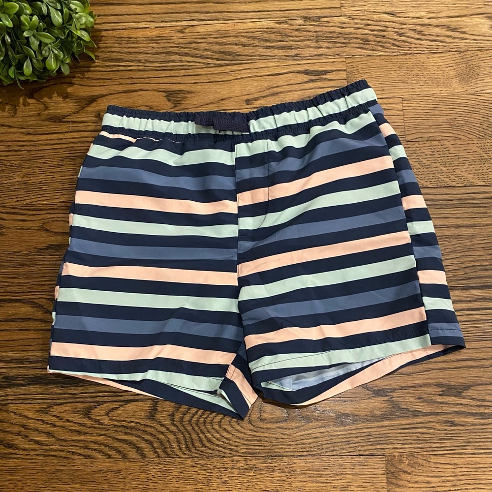 Nordstrom Rack Boys Striped Swim Trunks Sz 7/8
